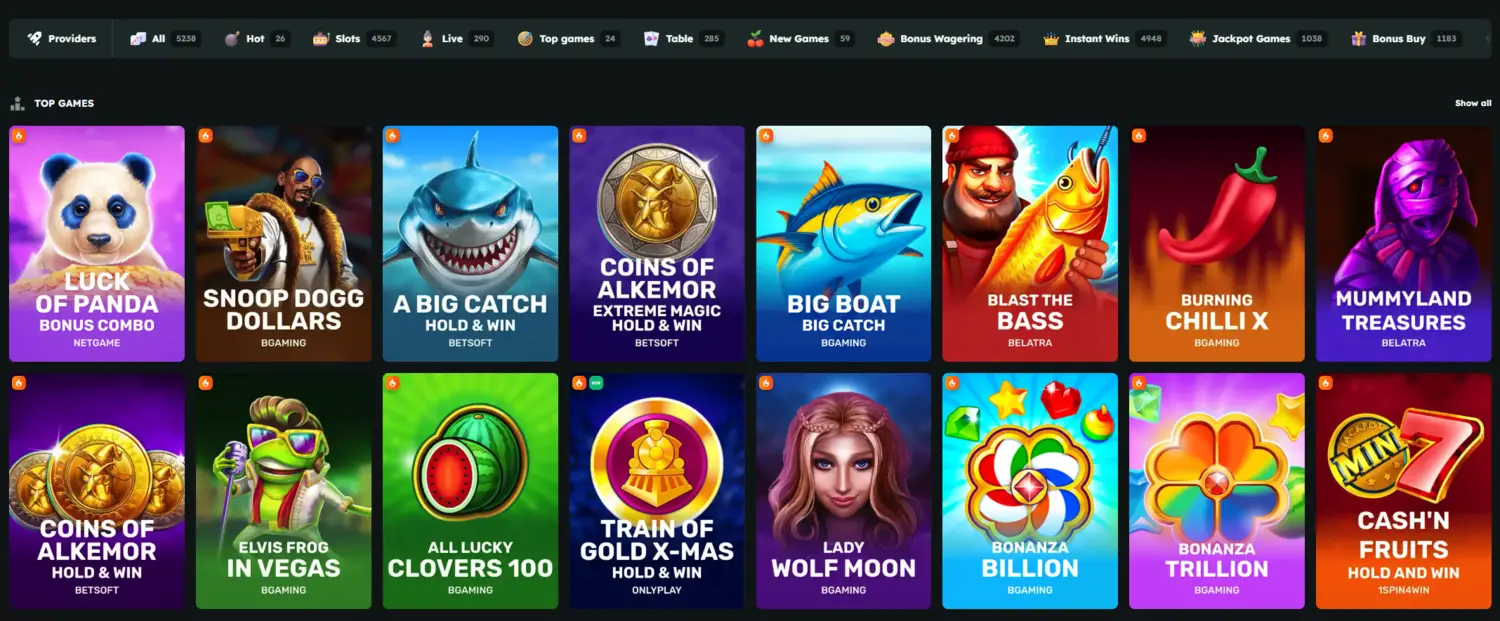 FoxSlots Casino Homepage