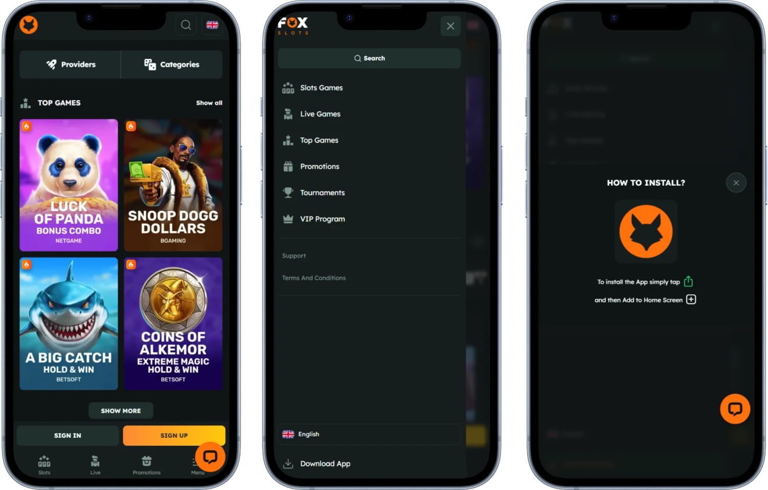 FoxSlots Casino Mobile
